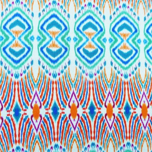 Cabi Maxi Dress Sun Aztec Drape Neckline Adj Straps Side Slit Stretch Knit M - Picture 6 of 9